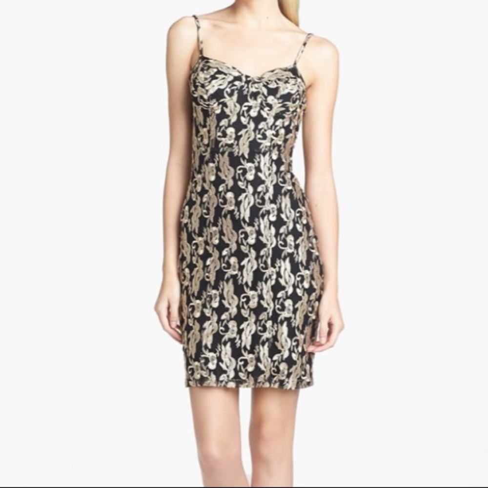 Black Swan Embroidered Dress - Size M